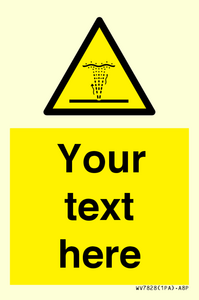 Custom warning geyser water jet